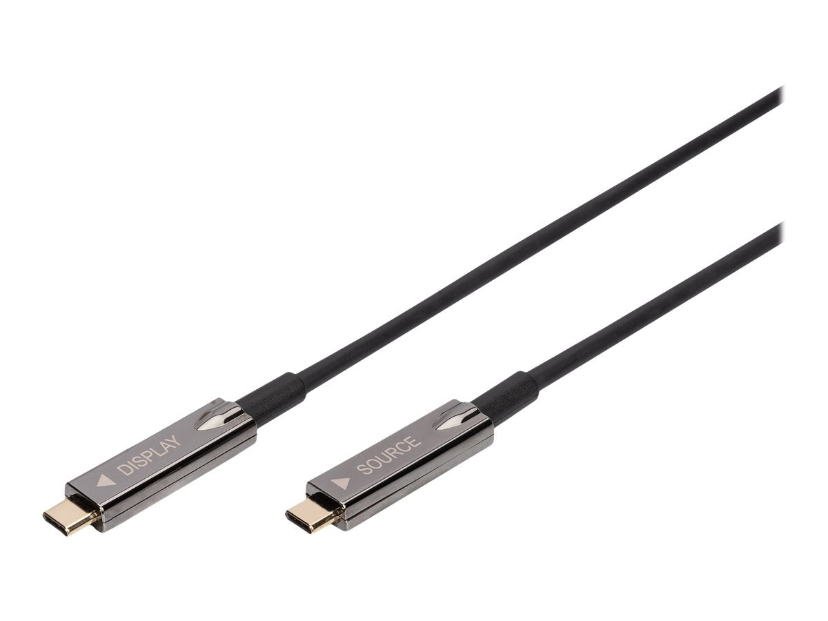 DIGITUS USB Type-C-USB Type-C AOC Hybrid FO cable 4K 60Hz Vorderansicht