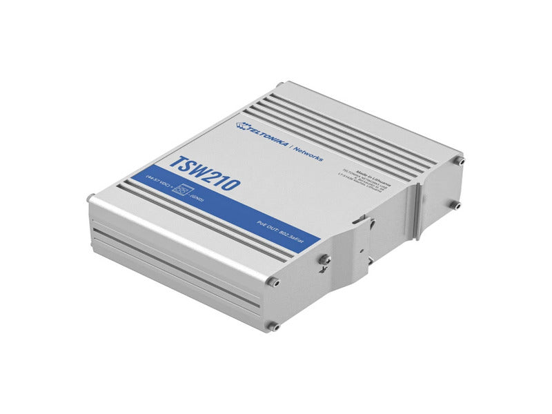 TELTONIKA NETWORKS TSW210 Unmanaged Gigabit Switch mit SFP - Vorderansicht