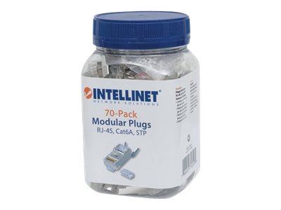 INTELLINET Cat6a RJ45 Modularstecker STP im Einsatz