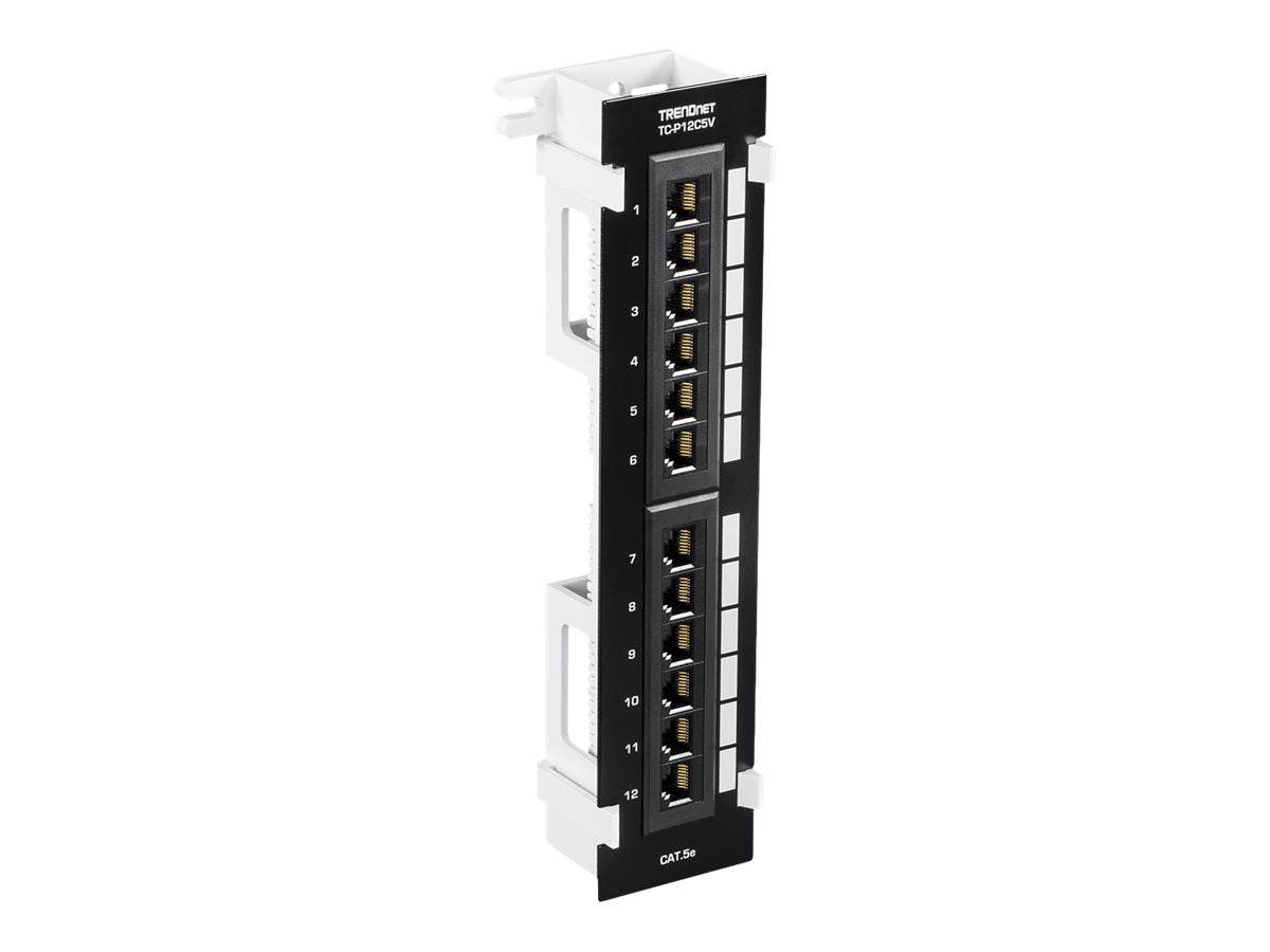 TRENDNET TC-P12C5V Patch Panel Vorderansicht