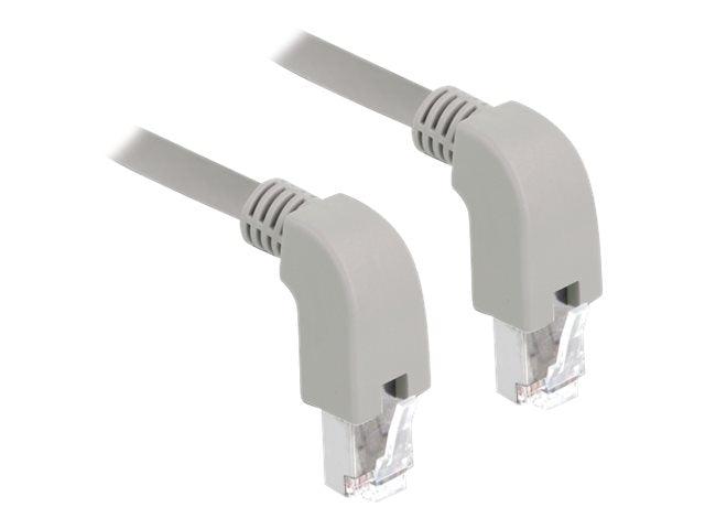 DELOCK Netzwerkkabel RJ45 Cat.6A S/FTP unten/unten gewinkelt 1m - Verpackung