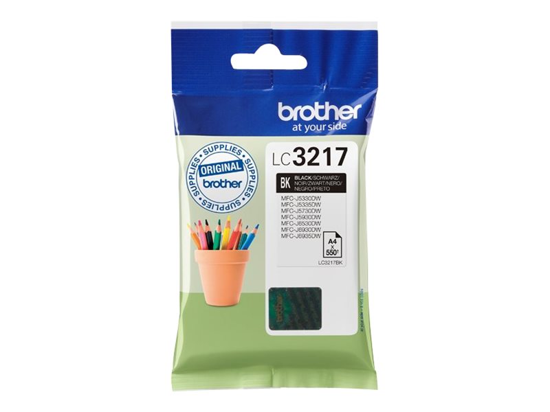 BROTHER LC-3217BK Tinte Schwarz im Einsatz