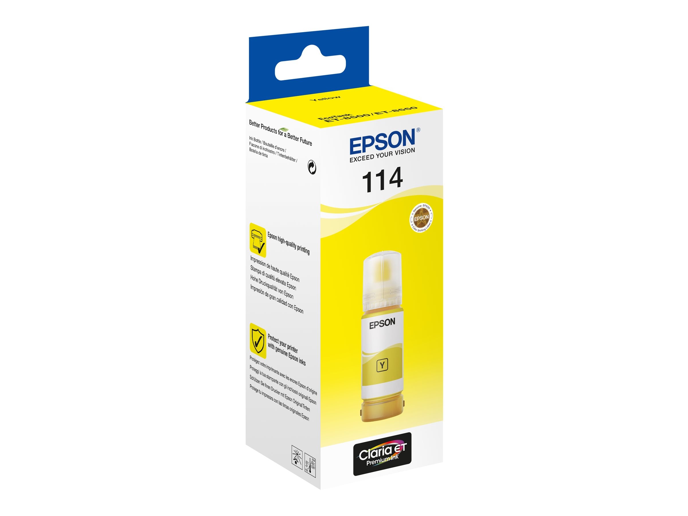 EPSON 1LB 114 EcoTank Yellow Nachfülltinte Verpackung