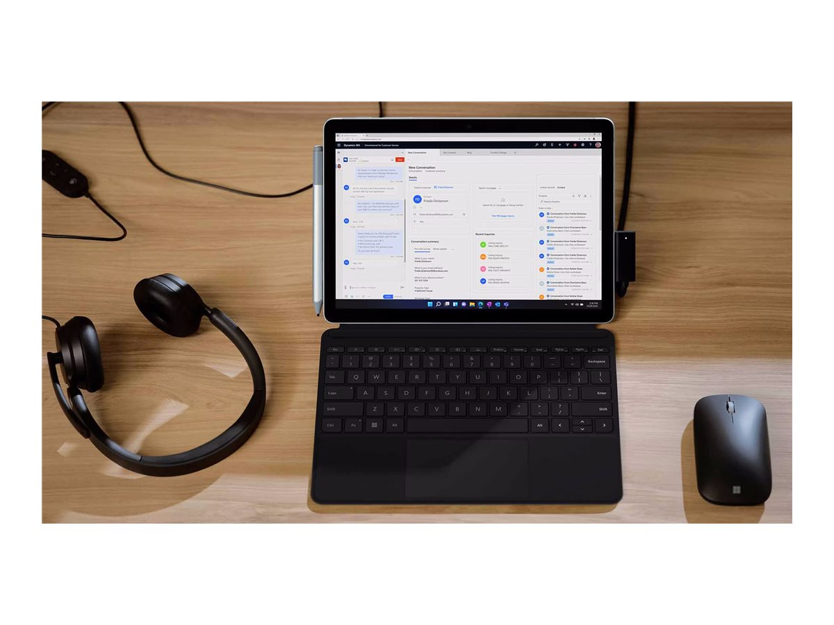 Seitenansicht des MICROSOFT Surface Go4 Intel N200 10,5 Zoll Tablets
