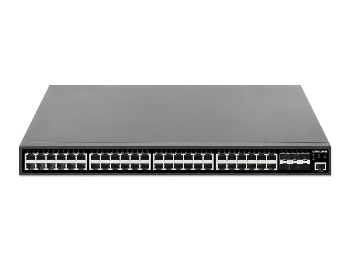 INTELLINET 54-Port L2+ Fully Managed PoE+ Switch - Vorderansicht