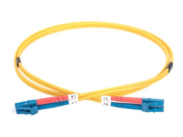 DIGITUS LWL Patchkabel LC/LC 09/125um Singelmode Duplex Halogenfrei gelb 1m - Verpackung