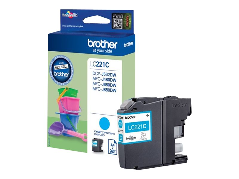 BROTHER LC221C Tintenpatrone im Einsatz