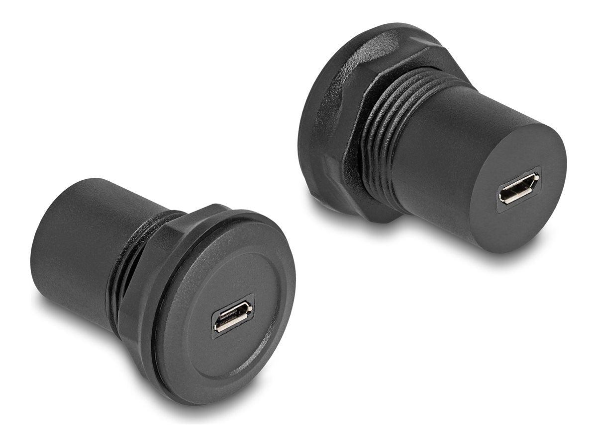 DELOCK USB 2.0 Typ Micro-B zu USB 2.0 Typ Micro-B Einbaubuchse Vorderansicht