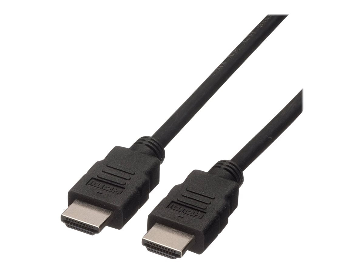 ROLINE GREEN HDMI High Speed Kabel mit Ethernet TPE schwarz 3m - Vorderansicht