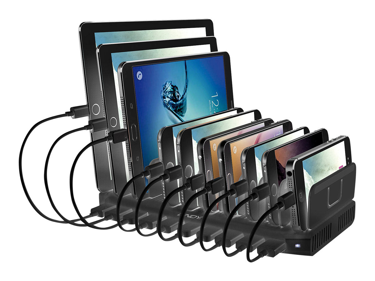 LINDY USB-Ladestation Vorderansicht