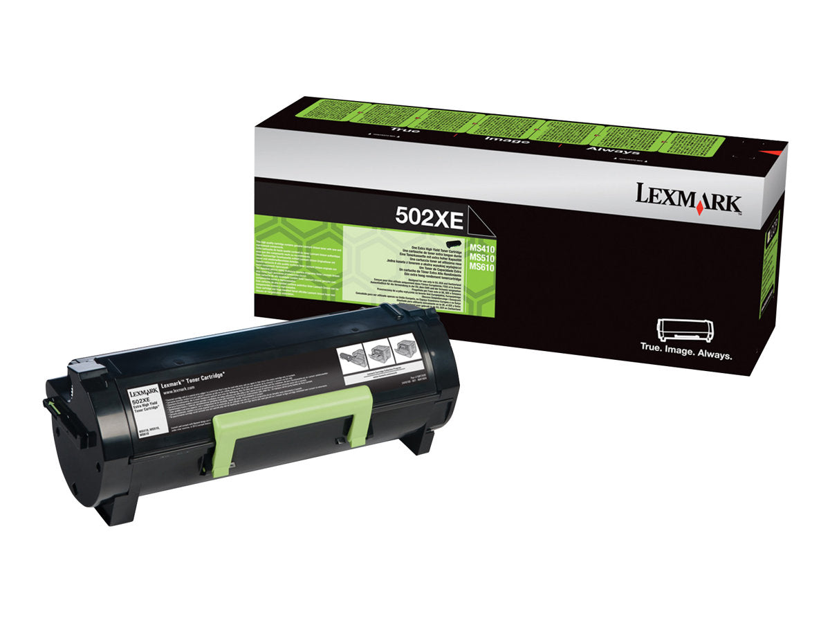 LEXMARK 502XE Toner schwarz Vorderansicht