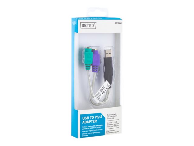 DIGITUS USB to PS2 Adaptor Vorderansicht
