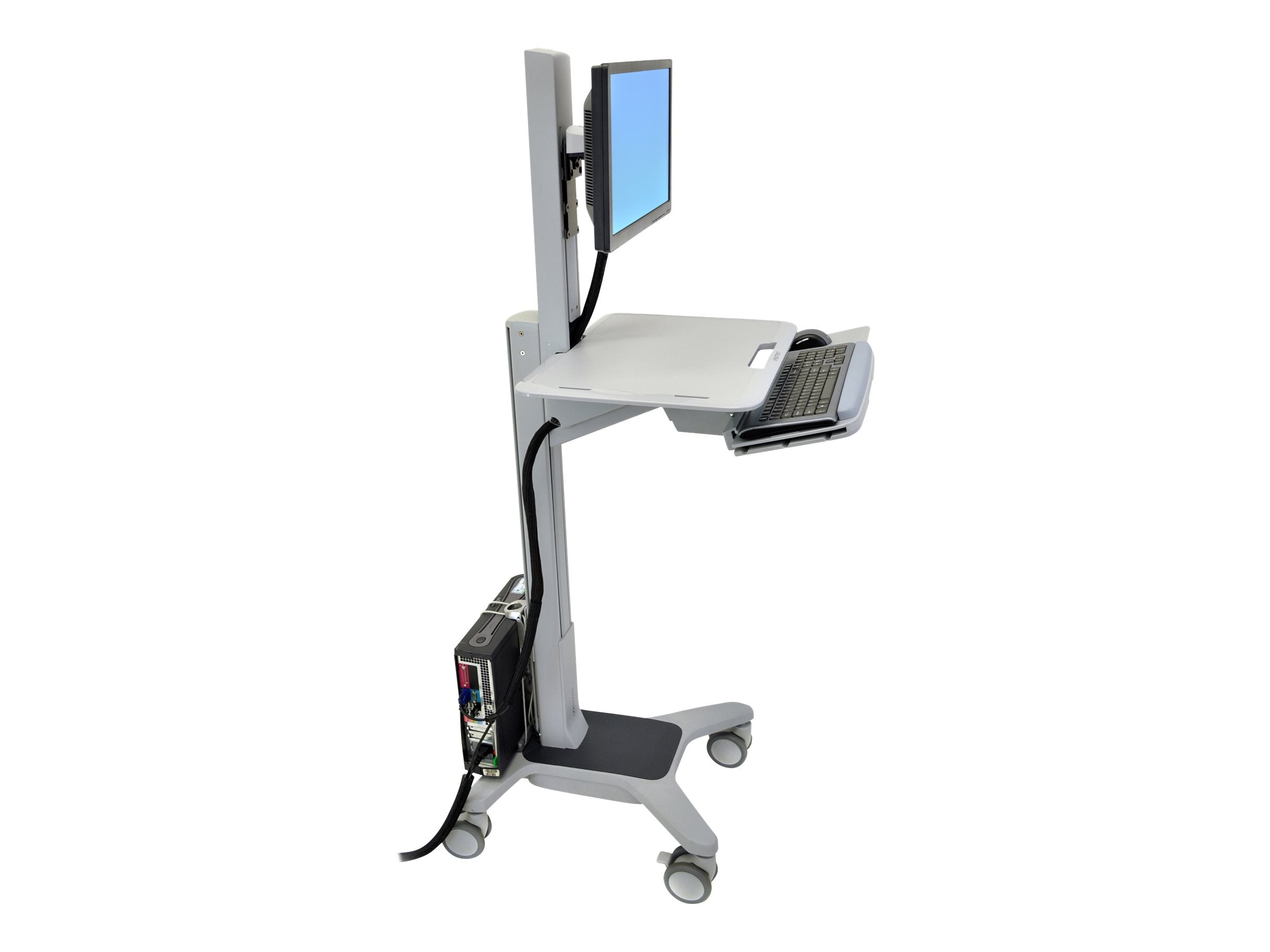 Detailansicht der Tastaturablage des ERGOTRON Work-Fit-C single LCD Card LD sit-stand
