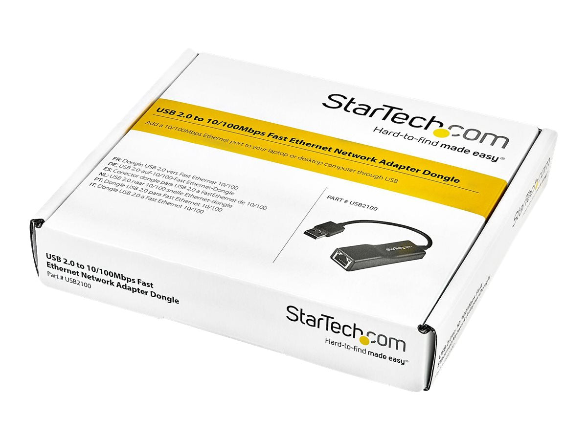 STARTECH.COM USB 2.0 to 10/100 Mbps Ethernet Network Adapter Dongle Detailansicht