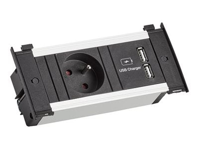 BACHMANN KAPSA XS 1xUTE 1xUSB Charger Vorderansicht
