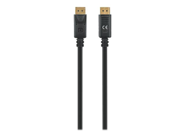 MANHATTAN 8K60Hz DisplayPort 1.4 Kabel Stecker auf Stecker 1m unterstützt 4K144Hz HDR vergoldete Kontakte schwarz