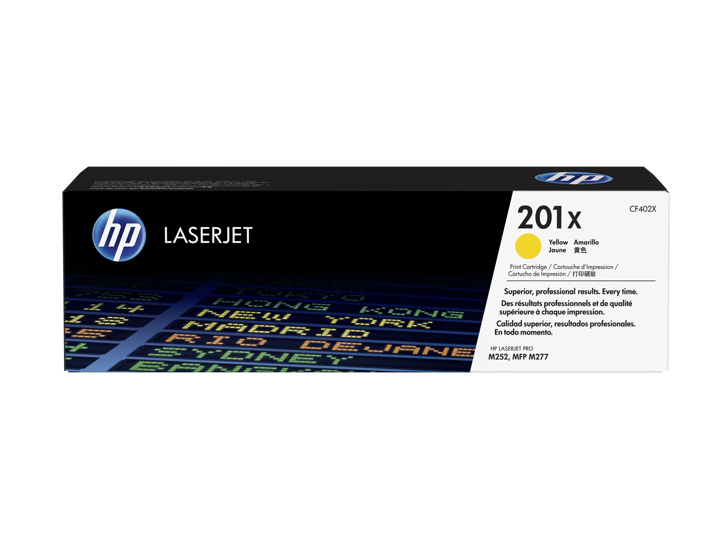 HP 201X Tonerkartusche gelb Verpackung