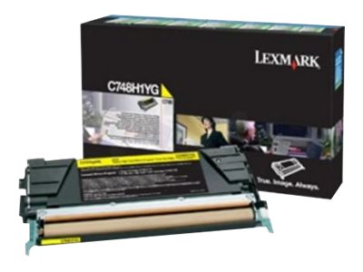 LEXMARK C748 Toner gelb Vorderansicht