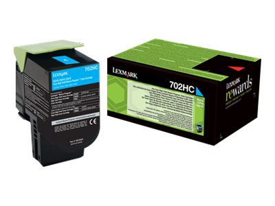 LEXMARK 702HC Toner cyan Verpackung