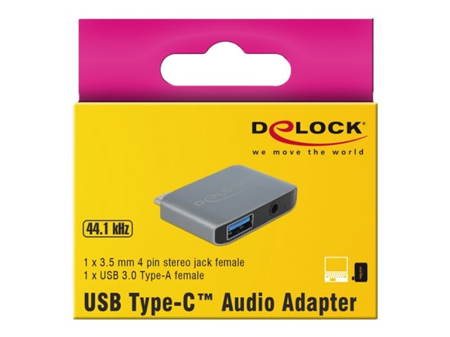 DELOCK Audio Adapter USB Type-C Stecker Verpackung