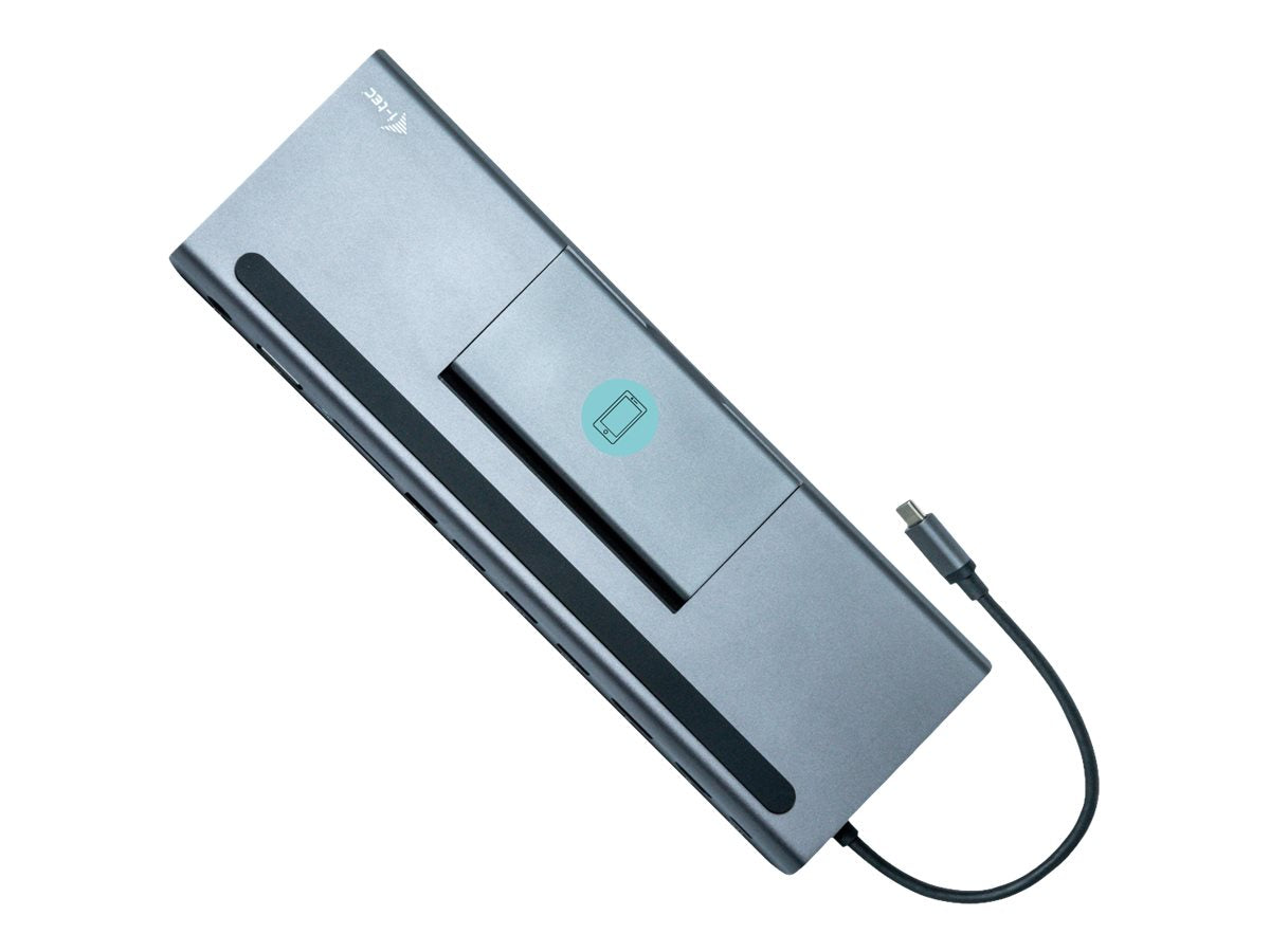 I-TEC USB C 4K MetalLowProfile DS Dockingstation Vorderansicht