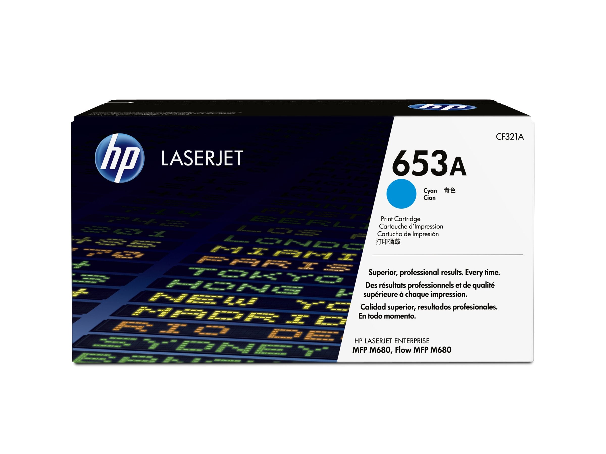 HP 653A Original Toner cyan Vorderansicht