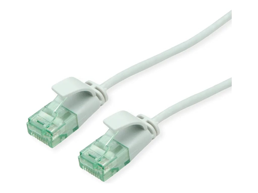 ROLINE RM UTP DataCenter Patchkabel Kat.6A Class EA slim grau 5m - Vorderansicht