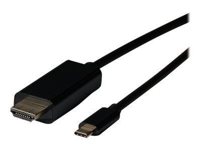 EFB USB 3.2 HDMI 2.0 Adapterkabel Typ-C Stecker - HDMI Stecker 4K60Hz 2m Vorderansicht