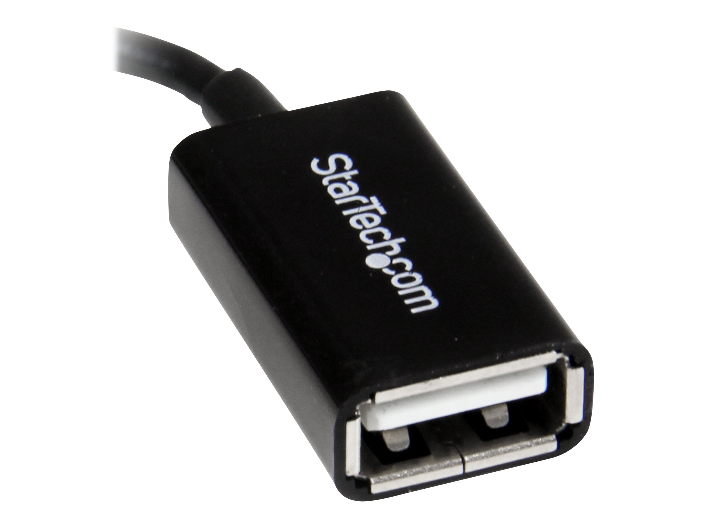 STARTECH.COM 5in Right Angle Micro USB to USB OTG Host Adapter M/F - Vorderansicht