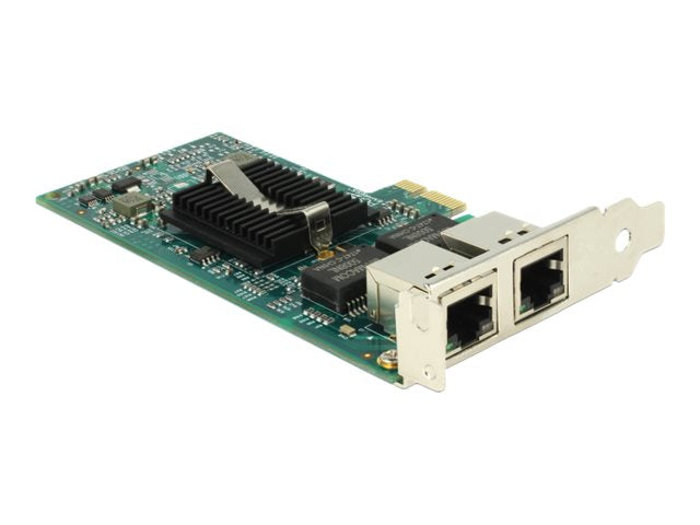 DELOCK PCI Express Karte 2 x Gigabit LAN Anschlussansicht
