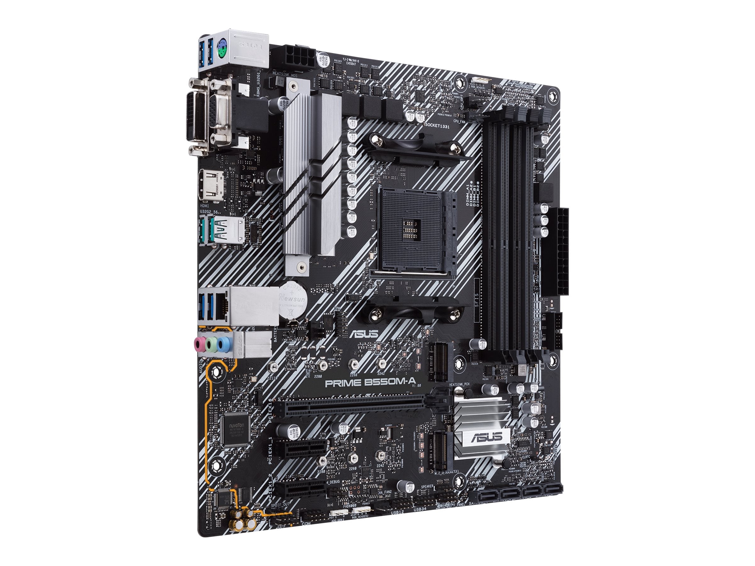 ASUS PRIME B550M-A/CSM AM4 mATX Motherboard Vorderansicht