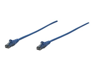 INTELLINET Netzwerkkabel Cat6 U/UTP 10m blau - Vorderansicht