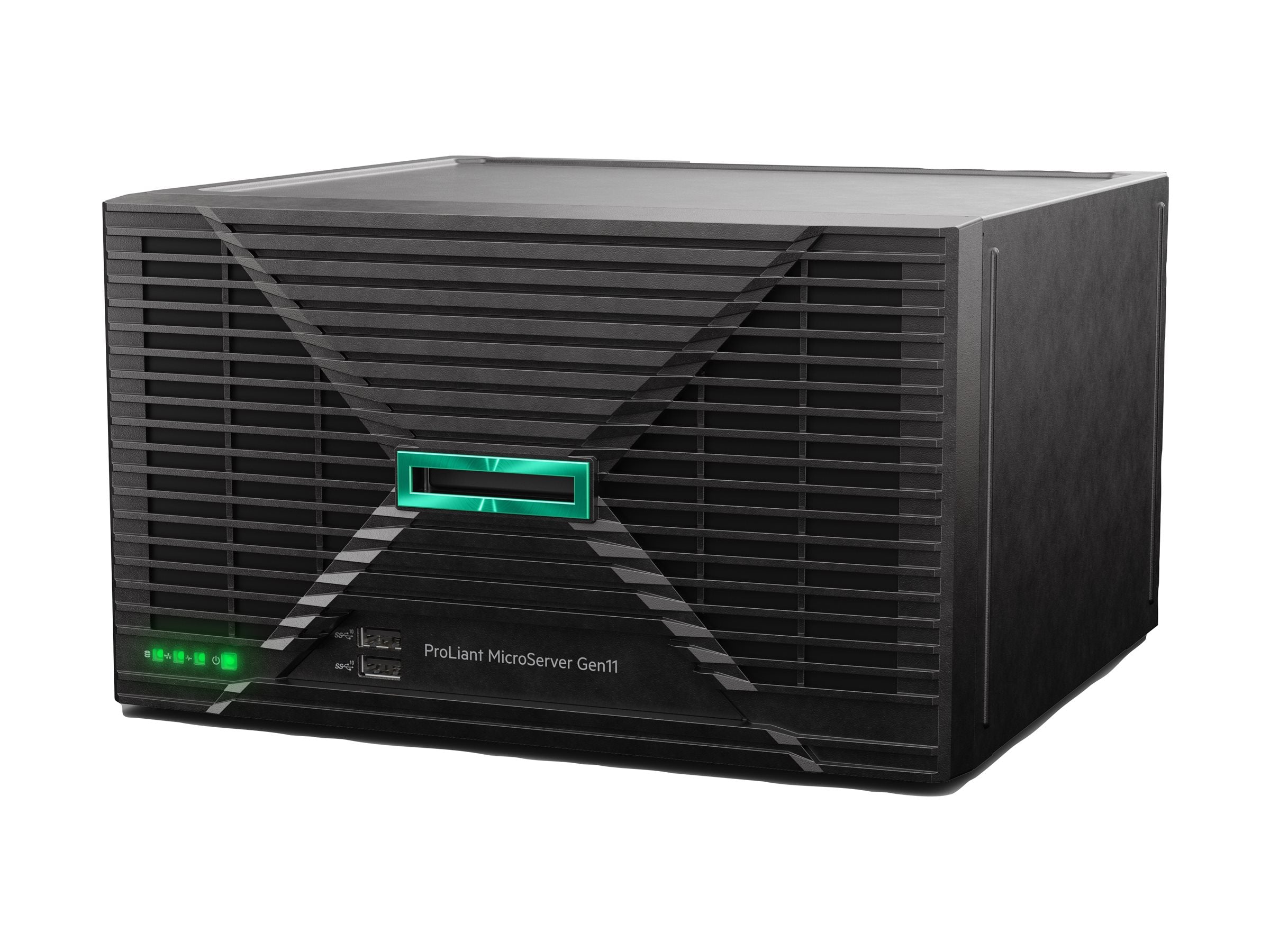 HPE ProLiant MicroServer Gen11 Tower Xeon-E 6325P 4-Core 3.5GHz 1x32GB-U 4xLFF Non Hot Plug 2x4TB HDD 180W Server