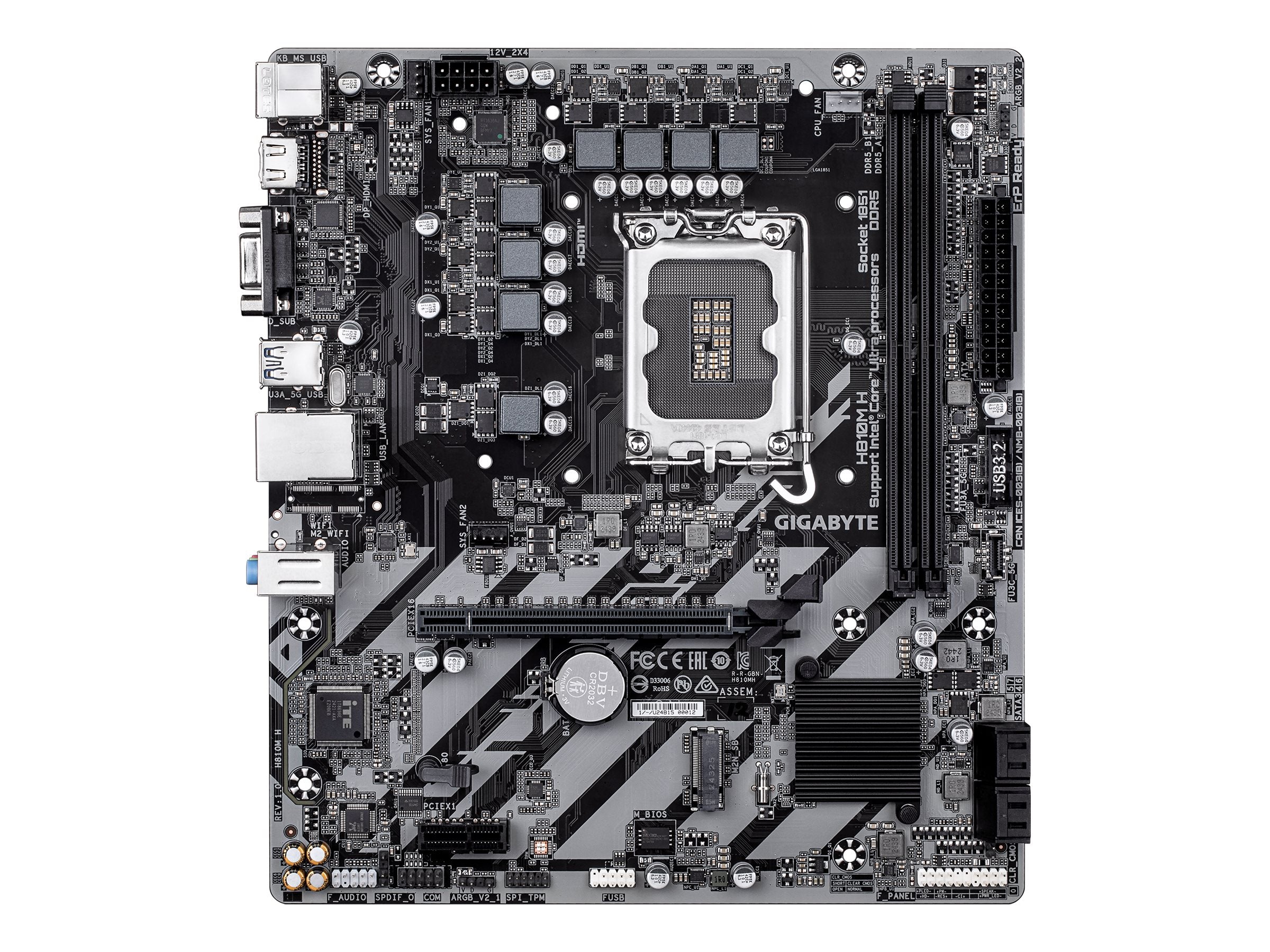 GIGABYTE H810M H LGA1851 MB Vorderansicht
