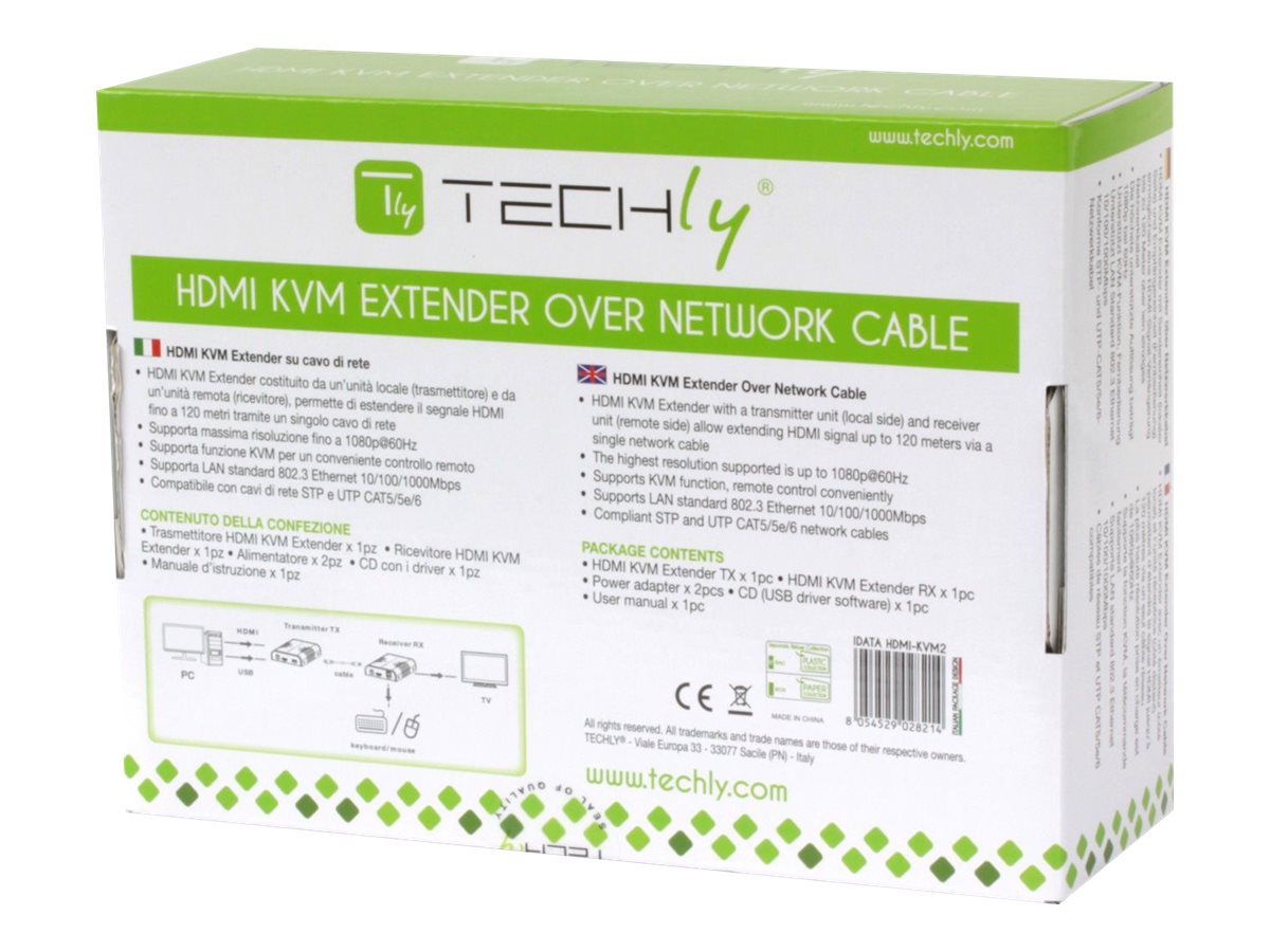 TECHLY HDMI/KVM Extender Verpackung