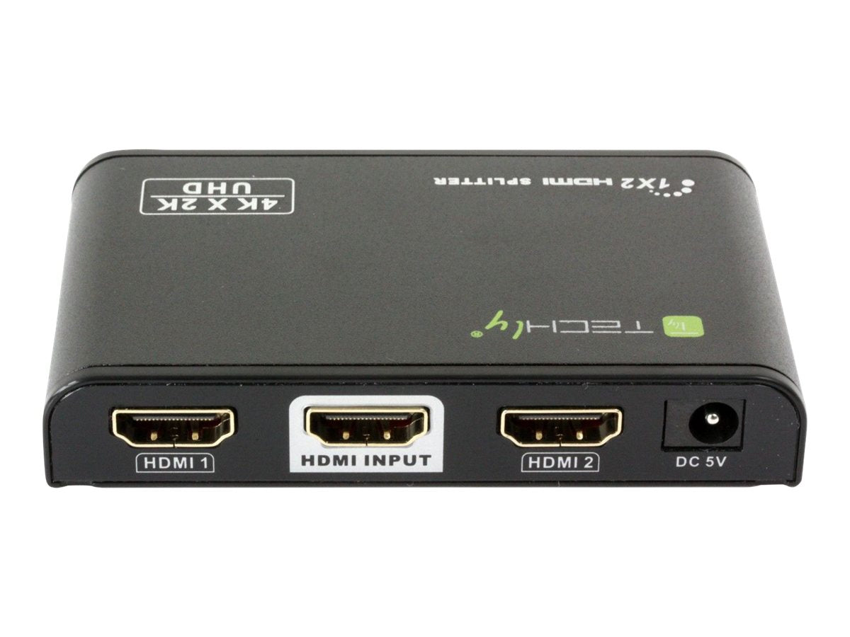 TECHLY HDMI2.0 Splitter 4K UHD 3D 2-Port Anschlussansicht