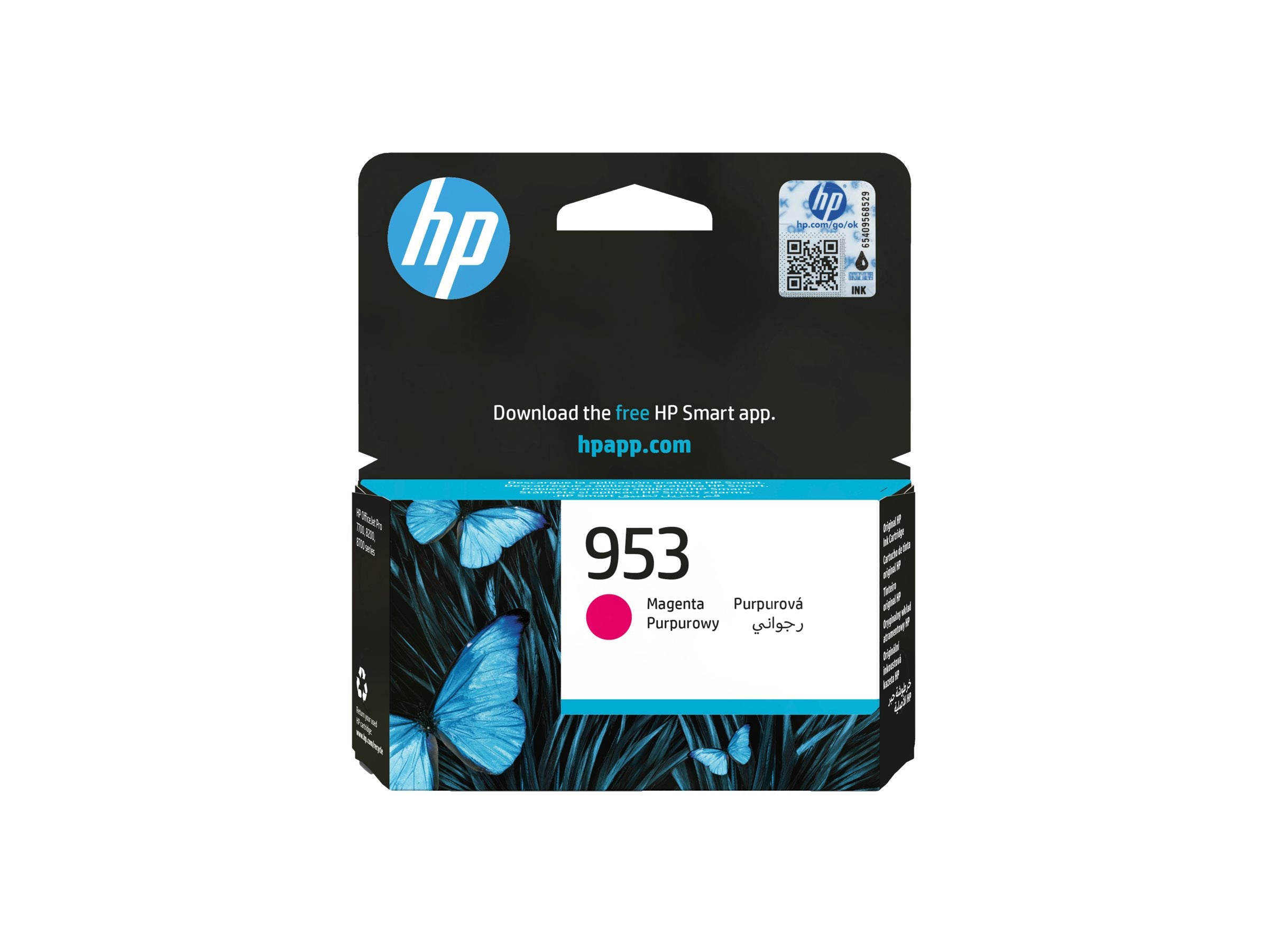 HP 953 original Ink cartridge F6U13AE BGX Magenta Vorderansicht