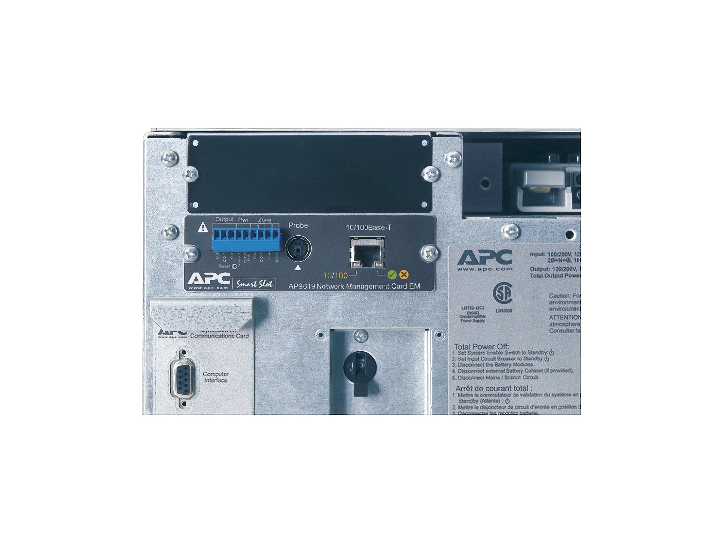 APC Symmetra LX 16kVA Scalable to 16kVA N+1 Power array AC 208/240V 16000VA Ethernet 10/100 output connectors 1 Black silver