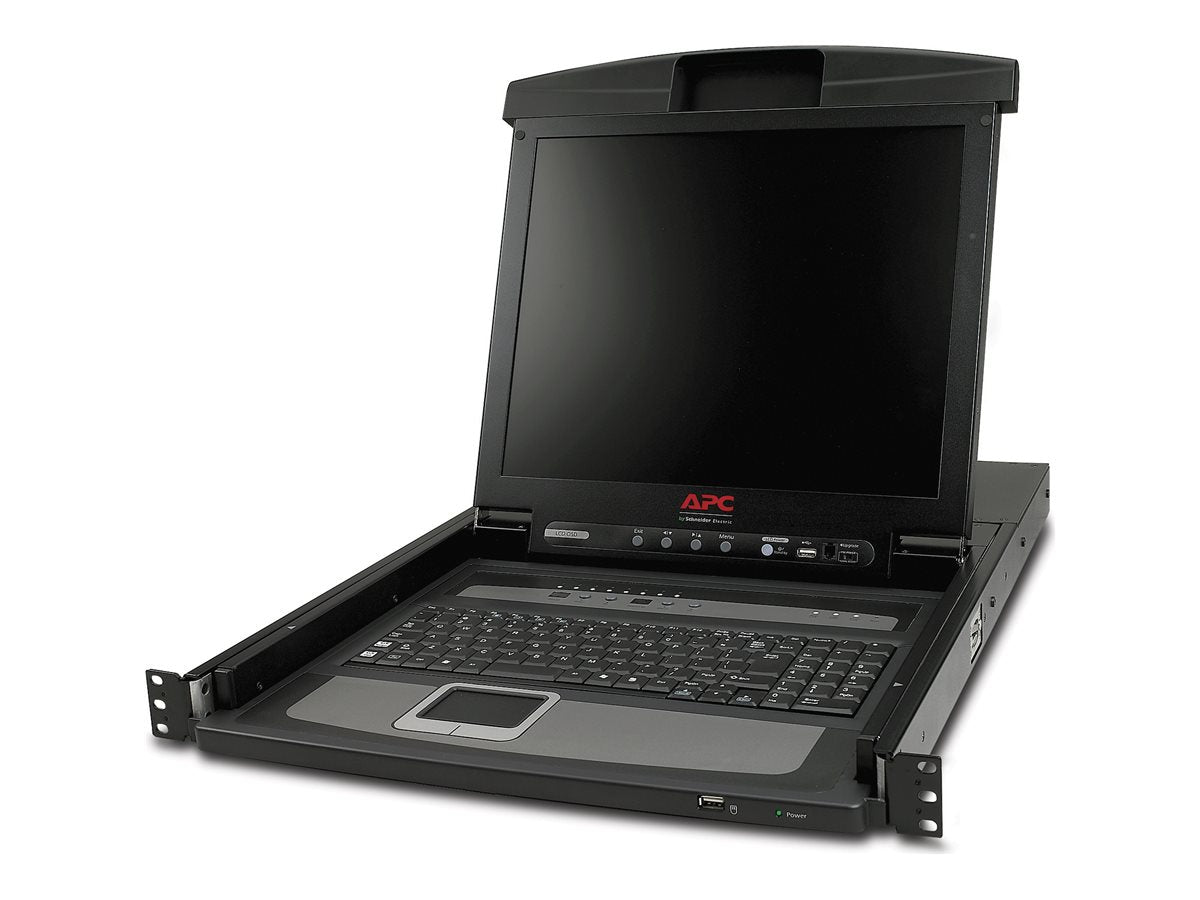 Detailansicht der Tasten der APC LCD Console KVM console