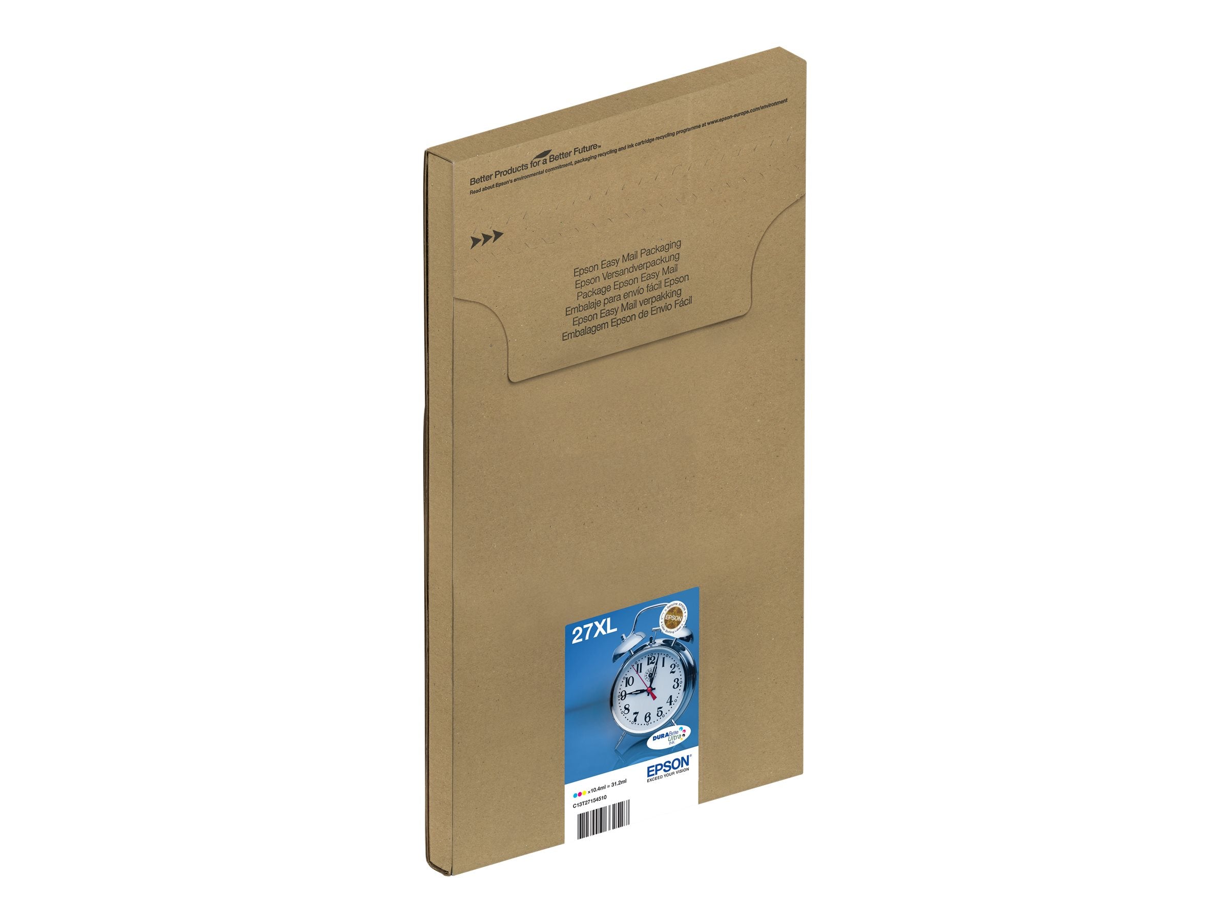EPSON 1LB Multipack 3-clr 27XL DURABrite Ultra Ink EasyMail - Vorderansicht