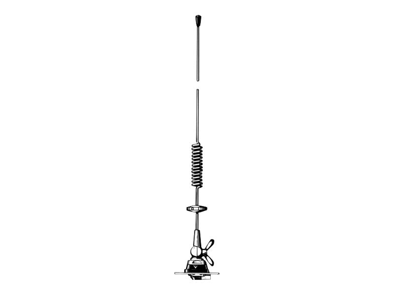 PROCOM MU 4-Z/l Mobile Kolineare 4 dB Antenne Vorderansicht