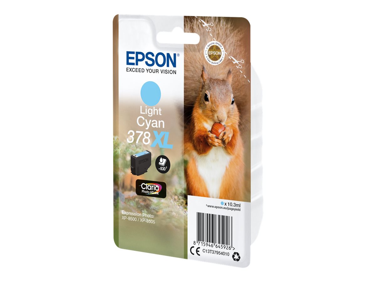 EPSON 5LB Singlepack Light Cyan 378XL Squirrel Clara Photo HD Ink Verpackung