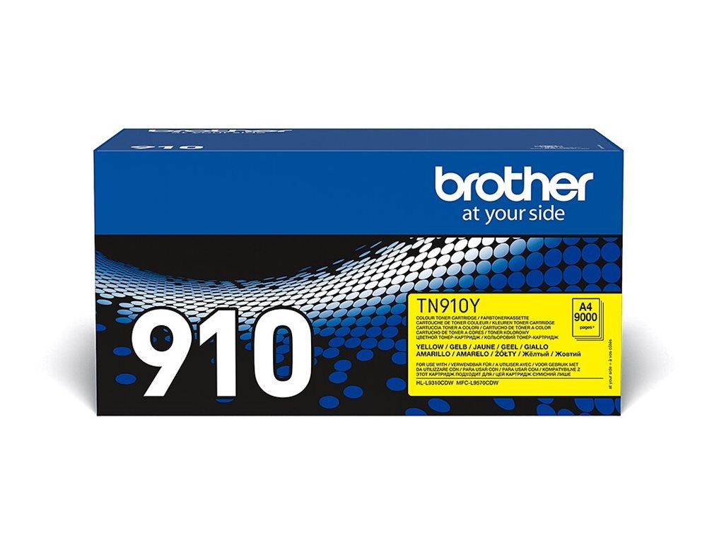 BROTHER TN-910Y Toner Cartridge Gelb Vorderansicht
