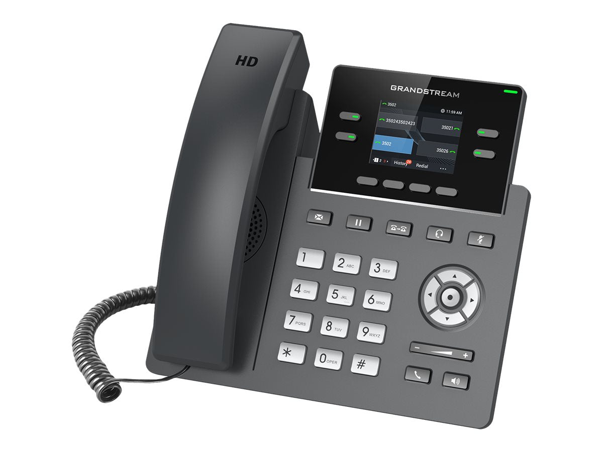 Vorderansicht des GRANDSTREAM GRP-2612P VoIP-Telefons