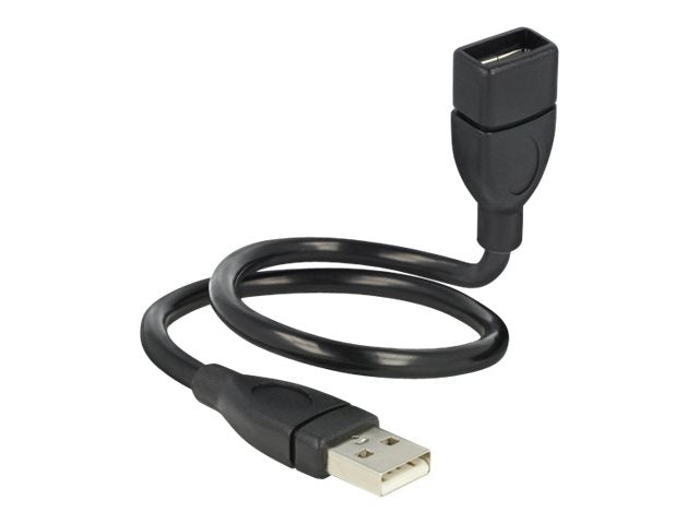 DELOCK Kabel USB 2.0-A Stecker > Buchse ShapeCable 35 cm - Vorderansicht