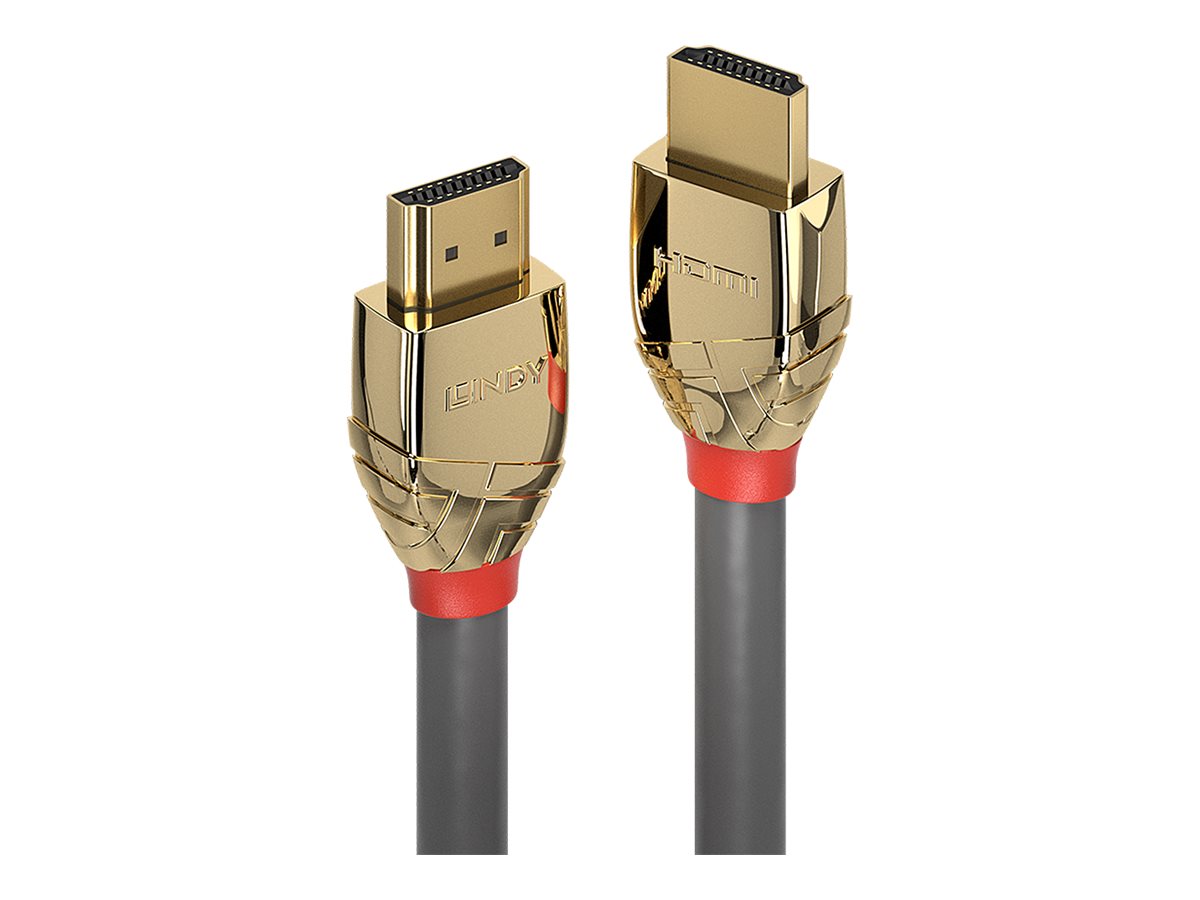 LINDY 5m High Speed HDMI Kabel Gold Stecker/Stecker Anschlussansicht