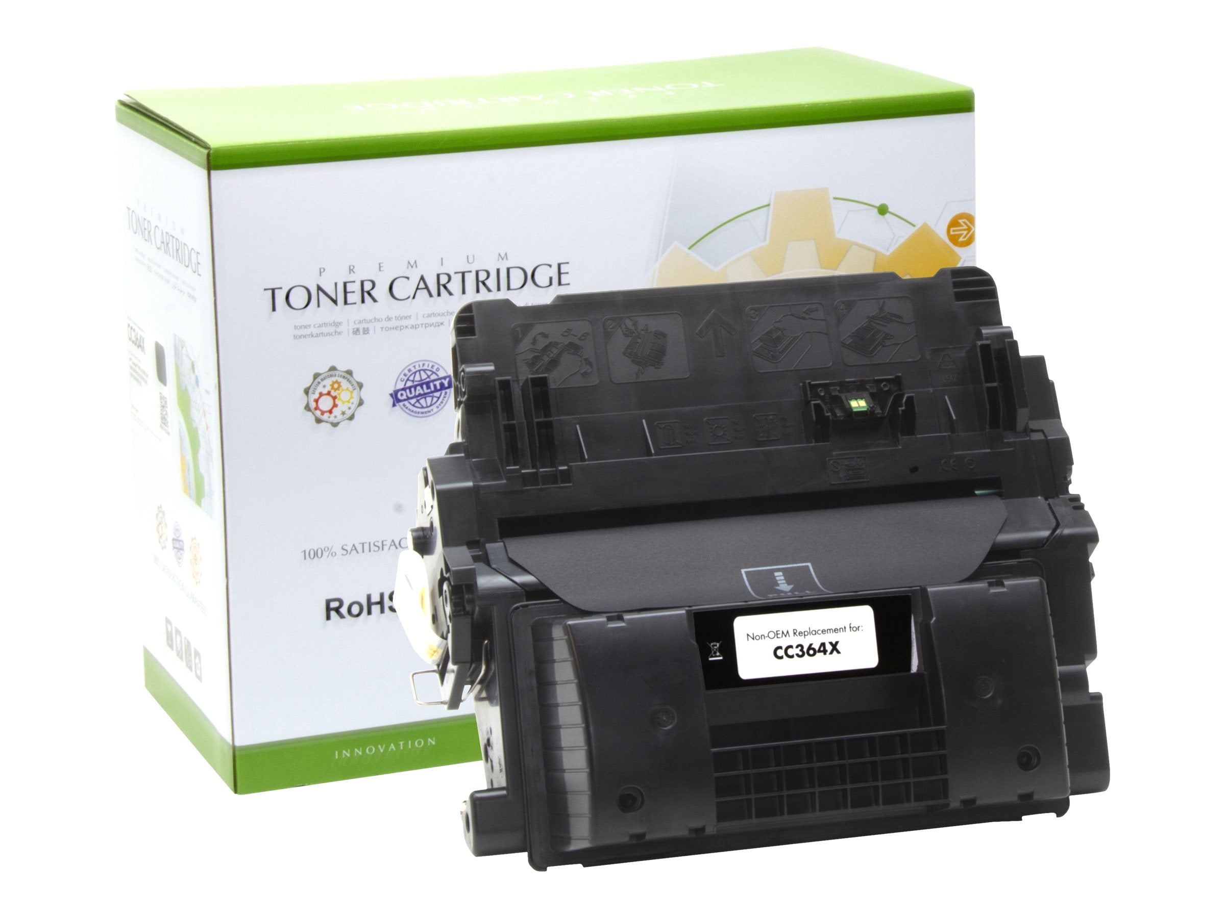 STATIC Tonerpatrone HP CC364X schwarz Hochkapazität Vorderansicht