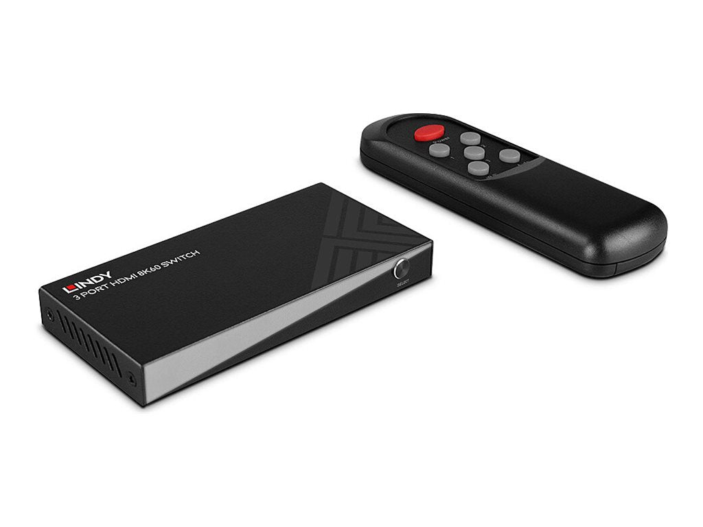 LINDY 3 Port HDMI 8K60 Switch Seitenansicht