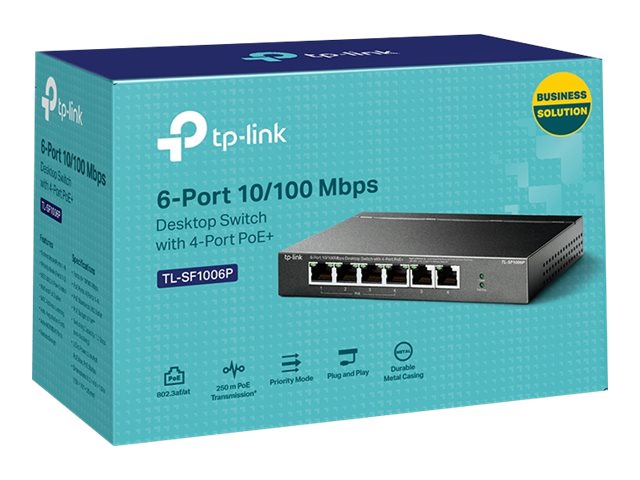 TP-LINK TL-SF1006P 6-Port Switch Verpackung