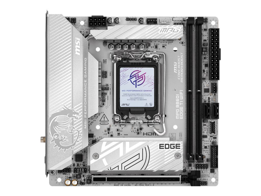 MSI MPG B860I EDGE TI WIFI Motherboard Vorderansicht